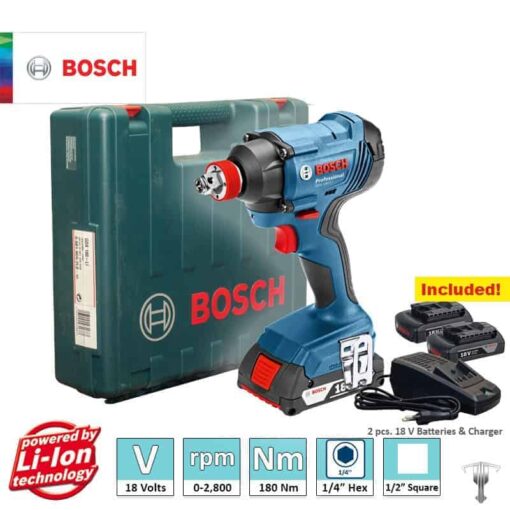 Bosch aku udarni odvijač stezač GDX 180 Li 3.0Ah