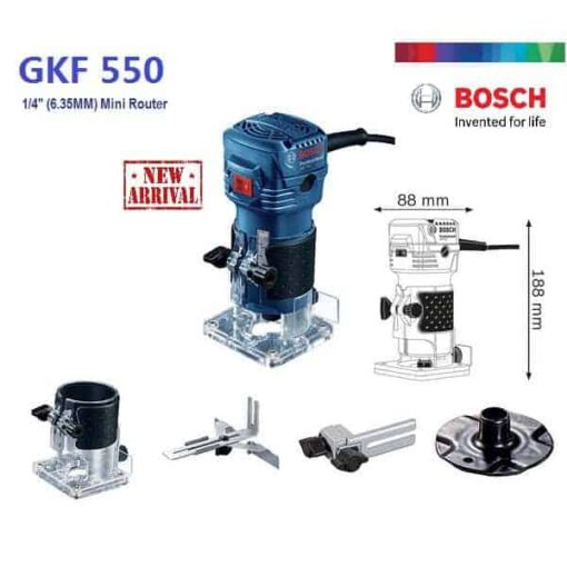 BOSCH glodalica za rubove GKF 550 Professional