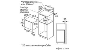 Ugradbena mikrovalna BFL554MB0