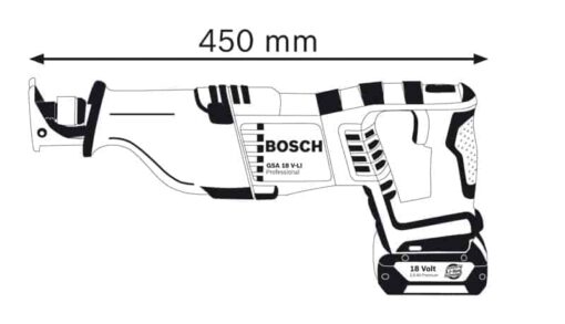 BOSCH Aku sabljasta pila GSA 18 V-LI Professional