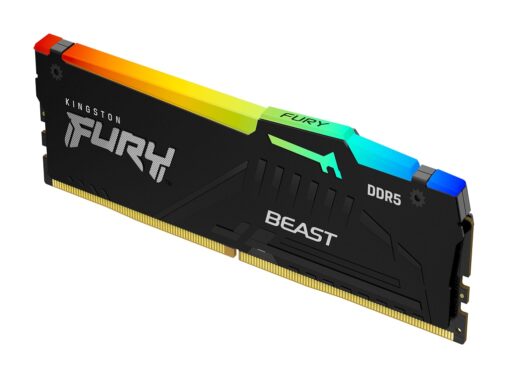 Kingston 32GB 4800MHz DDR5 RGBFury Beast RGBCL38  XMP 3.0 Ready