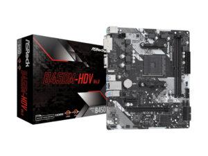 ASROCK MB B450M-HDV R4.0AMD B450;AM4;2xDDR4VGA