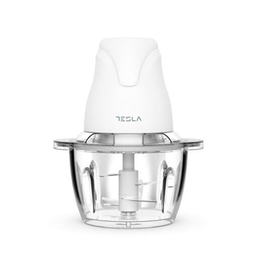 TESLA Sjeckalica FC302W Snaga 400 W; Kapacitet 1 L; 4 inox oštrice na 2 nivoa; staklena pos