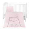 KIKKA BOO SET POSTELJINA BEAR WITH ME PINK