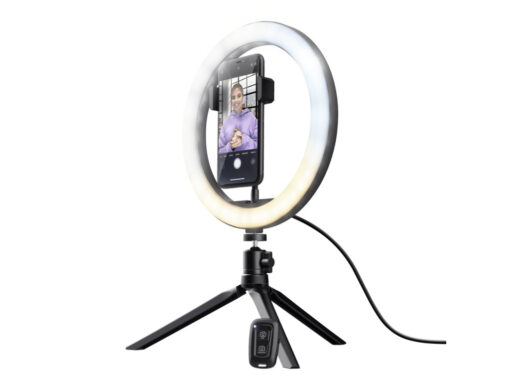 Trust Maku streaming kit 2in1 Ring light + green screen tripod