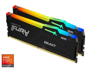 Kingston 32GB 6000MHz DDR5 RGBFury Beast (2x16GB)