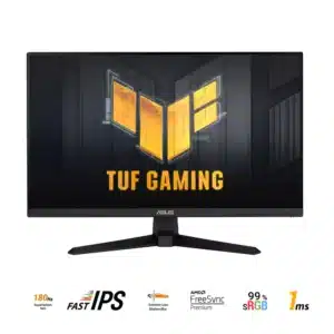 Asus TUF Gaming VG249Q3A 180Hz23.8", IPS, FHD, 1ms, 250cd, HDMIx2DP, Speaker, Tilt +23 -5, VESA 100x100.Crna