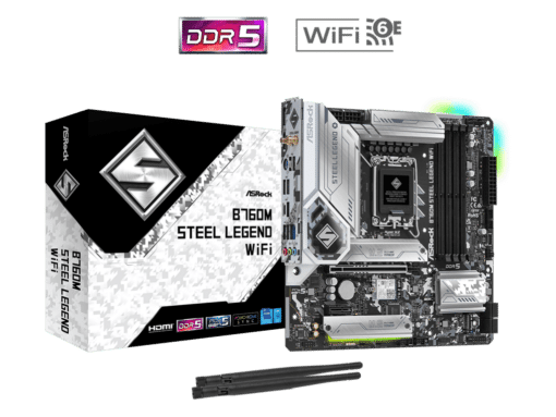 ASROCK B760M STEEL LEGEND WIFIIntel B760;LGA1700;4xDDR5RAID;HDMI, DP;micro ATX