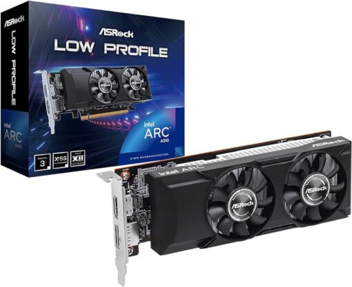 ASROCK VGA A310 LP 4Glow profileIntel Arc A310;4GB GDDR6 64bit;HDMI, DP