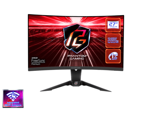 ASROCK MONITOR PG27Q15R2A 27"CURVED GAMING;QHD;165Hz;1ms;2xHDMI