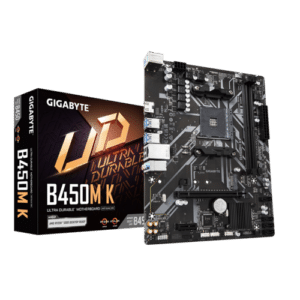 Gigabyte MB B450M K G20AM4; 2xDDR4 up to 64GB/3600MHz1xM.2, 4xSATA, 2xPS/2, 6xUSB, HDMI,