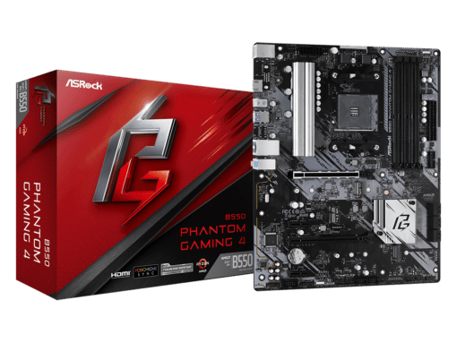 ASROCK B550 PHANTOM GAMING 4AMD B550;AM4;4xDDR4;RAIDHDMI;ATX