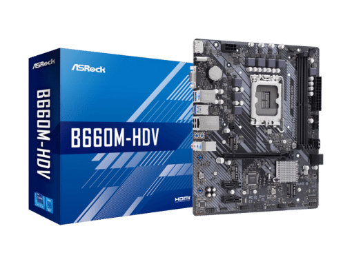 ASROCK MB B660M-HDVIntel B660;LGA1700;2 x DDR4RAID;VGA, HDMI, DP;micro ATX