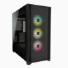 CORSAIR iCUE 5000X RGBTempered Glass MidTower ATX PC Smart Case Black