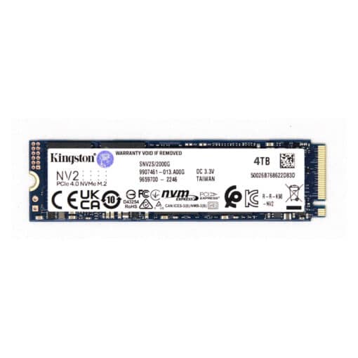 Kingston SSD 4000GB NV2 4TBNVMe PCIe Gen 4.0x4R/W : 3500/2800MB/s