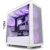 NZXT CASE H7 Flow White RGBMini-ITX, Micro-ATX, ATX3x F140 RGB fans, 1x F120Q fan